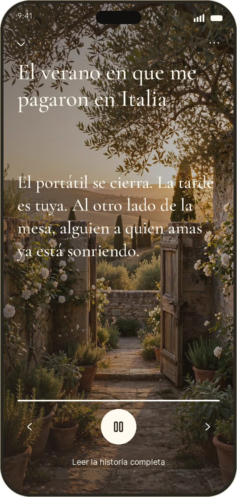 Un Sueño diario con narración en else