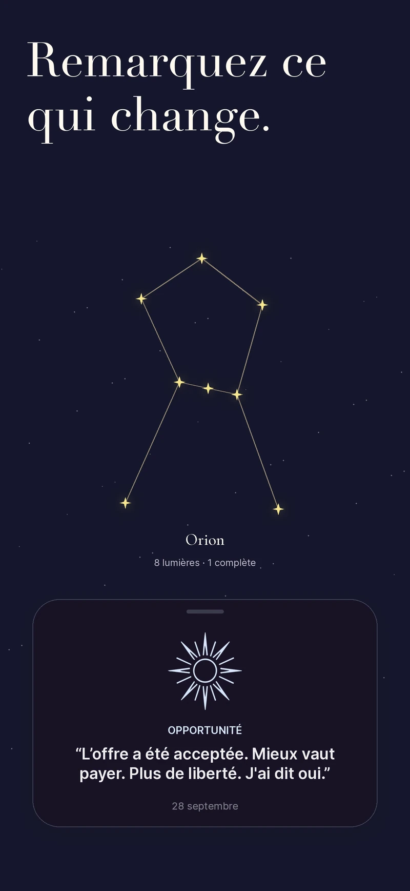 Une constellation de moments enregistrés dans else